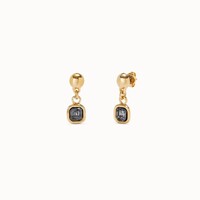 UNOde50 UNOde50 Oorbellen | SER EXPRESIVA | VERGULD | ZWART KRISTAL  | SS25