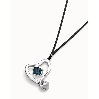 UNOde50 UNOde50  Ketting | SER EXPRESIVA | HART MET BLAUW KRISTAL | COL2012AZOMTL