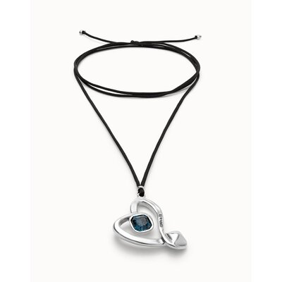 UNOde50 UNOde50  Ketting | SER EXPRESIVA | HART MET BLAUW KRISTAL | COL2012AZOMTL