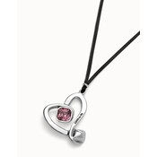 UNOde50 UNOde50  Ketting | SER EXPRESIVA | HART MET ROZE KRISTAL | COL2012RSAMTL