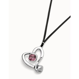 UNOde50 UNOde50  Ketting | SER EXPRESIVA |  HART MET ROZE KRISTAL | SS25