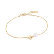 ANIA HAIE ANIA HAIE Bracelet | PEARL LINK CHAIN | VERGULD | B043-01G