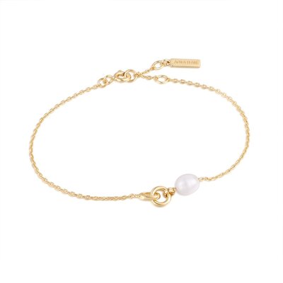 ANIA HAIE ANIA HAIE Bracelet | PEARL LINK CHAIN | VERGULD | B043-01G