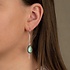 JEH JEWELS JEH JEWELS Oorbellen | Doortrek oorbel + Labradoriet drop | 21333