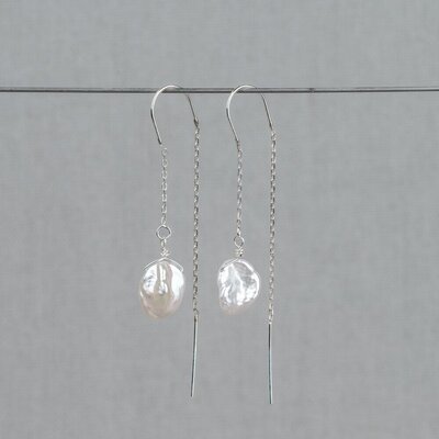 JEH JEWELS JEH JEWELS Oorbellen | Doortrek oorbel + Parel | 21339