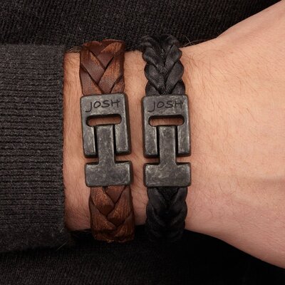 JOSH JOSH ARMBAND | COGNAC | VINTAGE BLACK | 24903-BRA