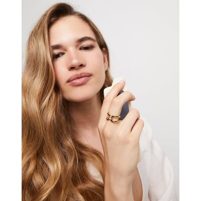 UNOde50 UNOde50 Ring | SER INDOMABLE | VERGULD | ANI0816BLNORO