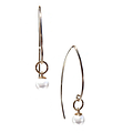 GNOES AMSTERDAM GNOES Oorbellen | Oorhangers met parel | Goldfilled |1352