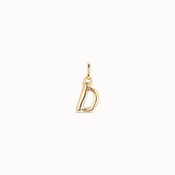 UNOde50 UNOde50 Bedeltje | Letter D | SMALL | VERGULD | CHA0030ORO