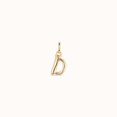 UNOde50 UNOde50 Bedeltje | Letter D | SMALL | VERGULD | CHA0030ORO