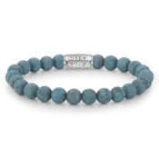 REBEL & ROSE REBEL & ROSE Armband | Matt Turquoise Delight | 8 mm