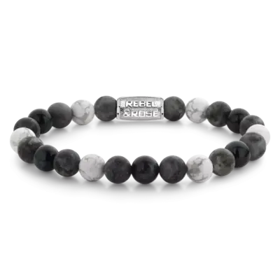 REBEL & ROSE REBEL & ROSE Armband | Ocean Rocks | 8 mm