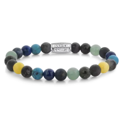 REBEL & ROSE REBEL & ROSE Armband | Ocean Reef | 8 mm