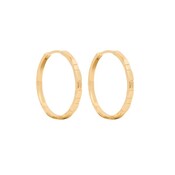 MIAB Jewels MIAB Oorbellen | Large Cheeky Click | Goldfilled