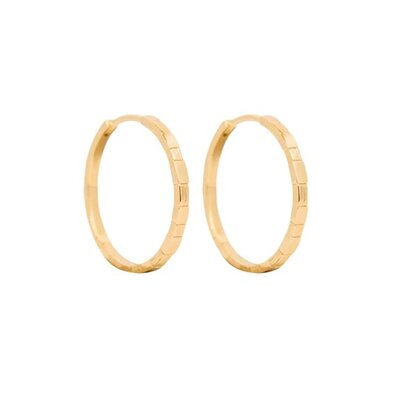 MIAB Jewels MIAB Oorbellen | Large Cheeky Click | Goldfilled