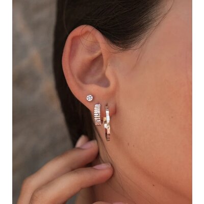 MIAB Jewels MIAB Oorbellen | Large Cheeky Click | Goldfilled