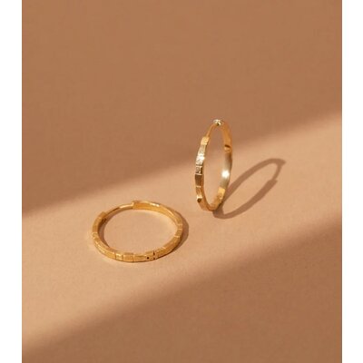 MIAB Jewels MIAB Oorbellen | Large Cheeky Click | Goldfilled