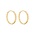 MIAB Jewels MIAB Oorbellen | Overlap Click | Goldfilled