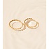 MIAB Jewels MIAB Oorbellen | Overlap Click | Goldfilled