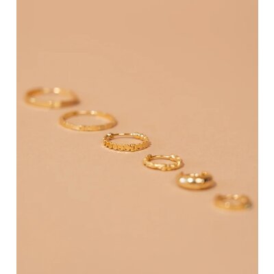 MIAB Jewels MIAB Oorbellen | Overlap Click | Goldfilled