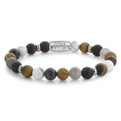 REBEL & ROSE REBEL & ROSE Armband | Mountain Cliff | 8 mm