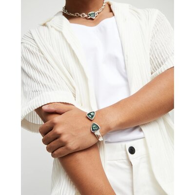 UNOde50 UNOde50 Armband | SER CAMALEONICA | GROEN KRISTAL | PUL2511VRDMTL