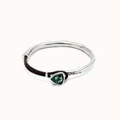UNOde50 UNOde50 Armband | SER CAMALEONICA | LEER | GROEN KRISTAL | PUL2509VRDMTL