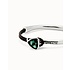 UNOde50 UNOde50 Armband | SER CAMALEONICA | LEER | GROEN KRISTAL | PUL2509VRDMTL