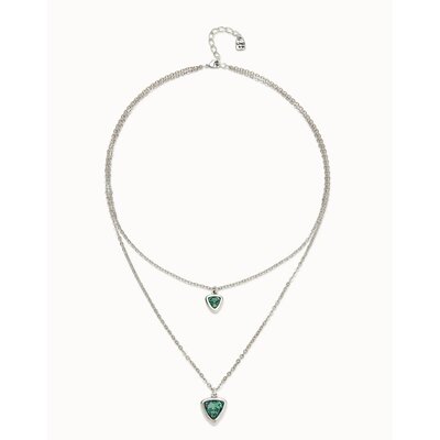 UNOde50 UNOde50  Ketting | SER CAMALEONICA |  DUBBELE KETTING | COL2000VRDMTL