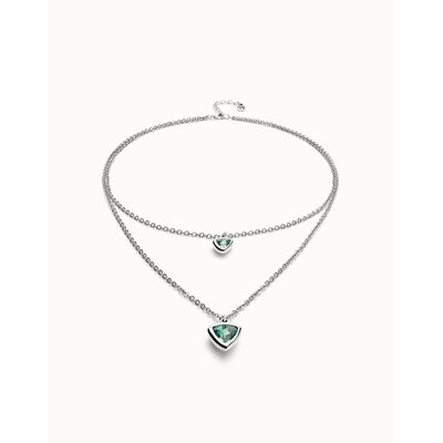 UNOde50 UNOde50  Ketting | SER CAMALEONICA |  DUBBELE KETTING | COL2000VRDMTL