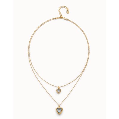 UNOde50 UNOde50  Ketting | SER CAMALEONICA | VERGULD | DUBBELE KETTING | COL2001MCLORO