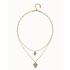 UNOde50 UNOde50  Ketting | SER CAMALEONICA | VERGULD | DUBBELE KETTING | COL2001MCLORO