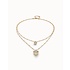 UNOde50 UNOde50  Ketting | SER CAMALEONICA | VERGULD | DUBBELE KETTING | COL2001MCLORO