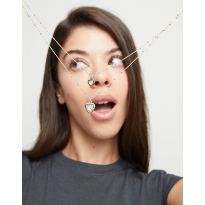 UNOde50 UNOde50  Ketting | SER CAMALEONICA | VERGULD | DUBBELE KETTING | COL2001MCLORO