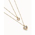 UNOde50 UNOde50  Ketting | SER CAMALEONICA | VERGULD | DUBBELE KETTING | COL2001MCLORO