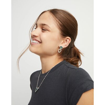 UNOde50 UNOde50 Oorbellen | SER CAMALEONICA | GROEN KRISTAL  | PEN0980VRDMTL