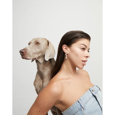 UNOde50 UNOde50 Oorbellen | SER CAMALEONICA | VERGULD |  KRISTAL | PEN0983MCLORO