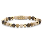 REBEL & ROSE REBEL & ROSE Armband | Autumn Love | Goudkleurig | 6 mm |  RR-60044-G