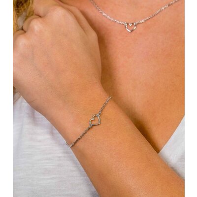 ZINZI ZINZI Armband | Hartje | ZILVER | ZIA1420