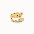 UNOde50 UNOde50 Ring | SER ORIGINAL | VERGULD | Cross Link Ring | SS25