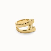 UNOde50 UNOde50 Ring | SER ORIGINAL | VERGULD | Cross Link Ring | ANI0832ORO000