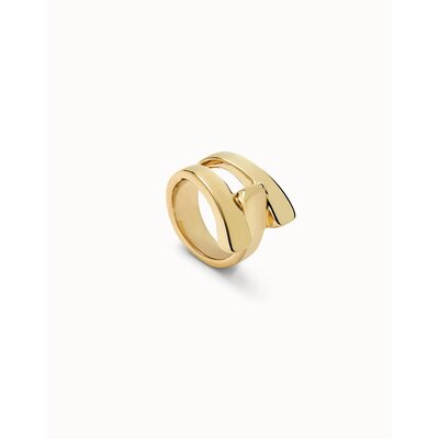 UNOde50 UNOde50 Ring | SER ORIGINAL | VERGULD | Cross Link Ring | ANI0832ORO000