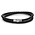 REBEL & ROSE REBEL & ROSE Armband | Full Metal Double Round Black