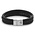 REBEL & ROSE REBEL & ROSE Armband | Full Metal Premium Combo | 12mm | Black