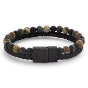 REBEL & ROSE REBEL & ROSE Armband | Full Metal Combo |  Autumn Storm | 12mm | RR-M0059-B