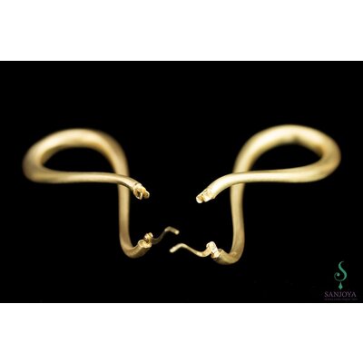 SANJOYA SANJOYA  Oorbellen | CREOLEN | INFINITY | MATTE | VERGULD