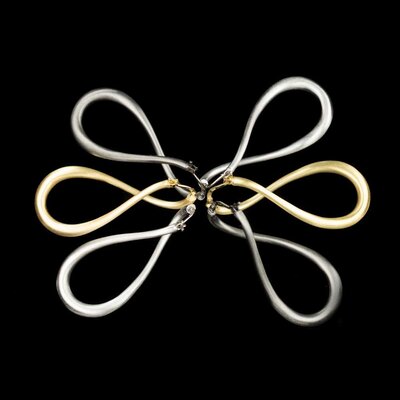 SANJOYA SANJOYA  Oorbellen | CREOLEN | INFINITY | MATTE | VERGULD