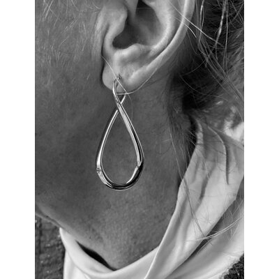 SANJOYA SANJOYA  Oorbellen | CREOLEN | INFINITY | ZILVER | CLE0416001