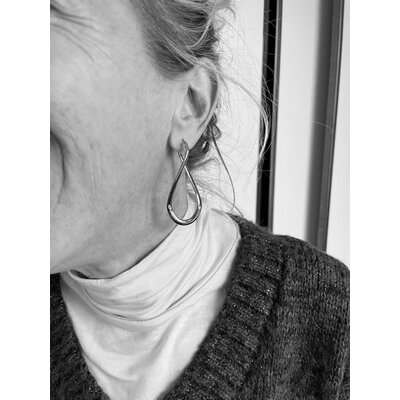 SANJOYA SANJOYA  Oorbellen | CREOLEN | INFINITY | ZILVER | CLE0416001