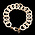 SANJOYA SANJOYA  Armband | SCHAKELARMBAND | GEDIAMANTEERDE RONDJES | VERGULD
